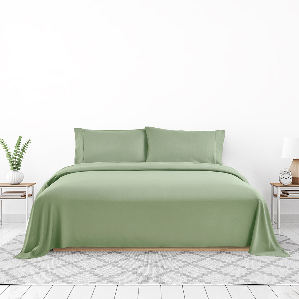 99.99% 폴리 에스테르 75G/90G/100G 일반 침대 시트 4 세트